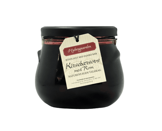 Kirsebærsovs med rom 800 gram